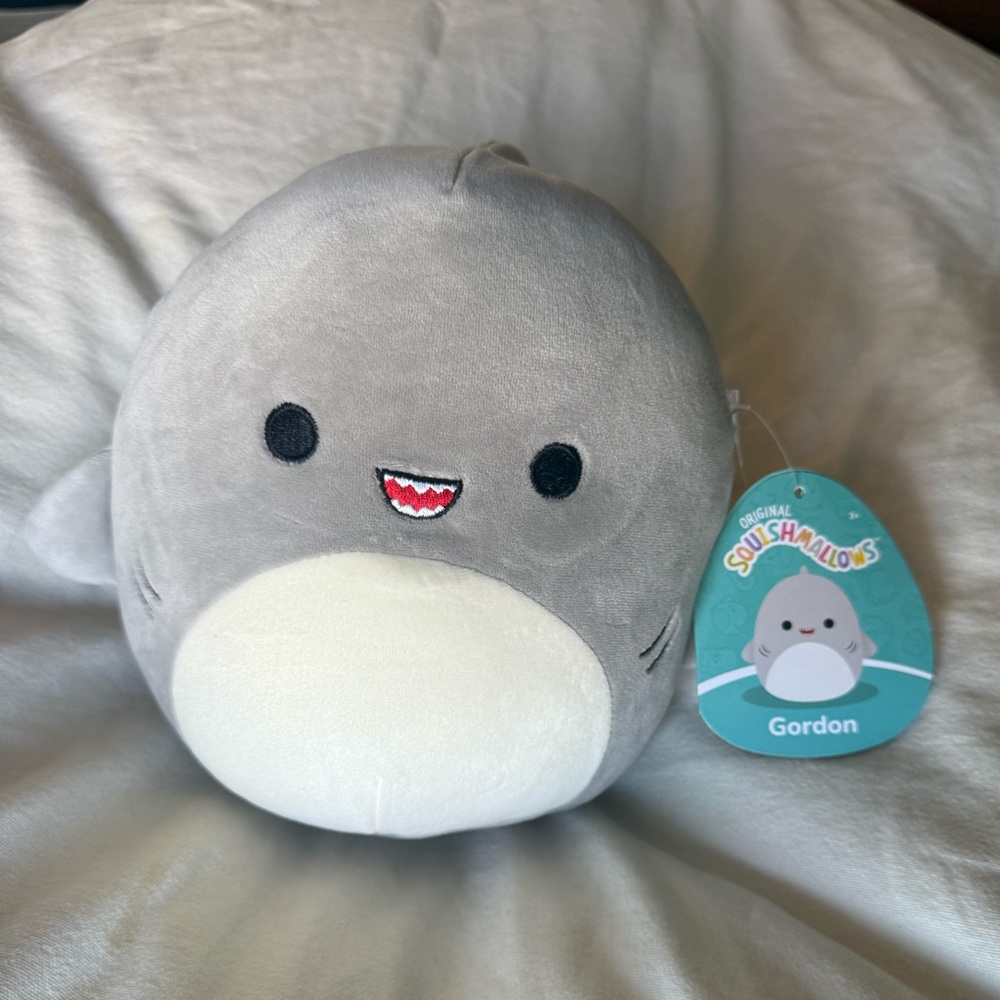 Squishmallow 8” Gordon Gray Shark Plush Toy